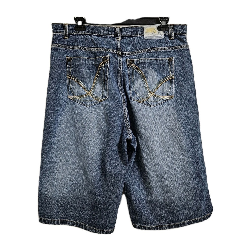Outback Rider Denim‎ Shorts Mens 38 Blue Baggy Skater Y2K Embroidered Jorts
